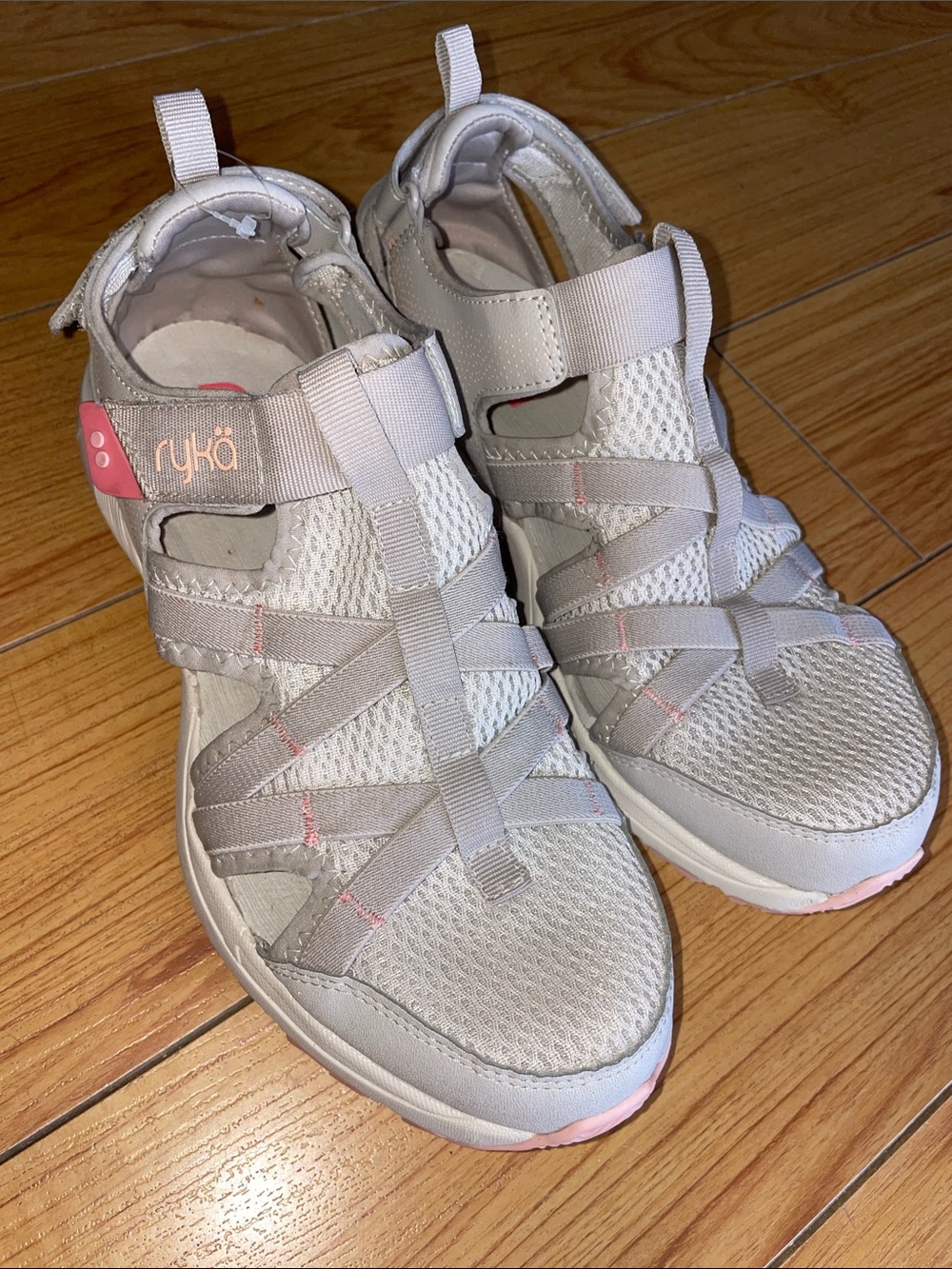 Ryka Women's Light Gray Athletic Sandal Woman Size 9W